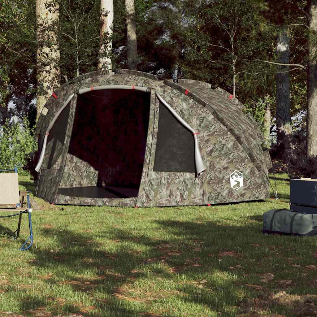 Tienda impermeable de camuflaje para 4 personas de Vidaxl 3/7
