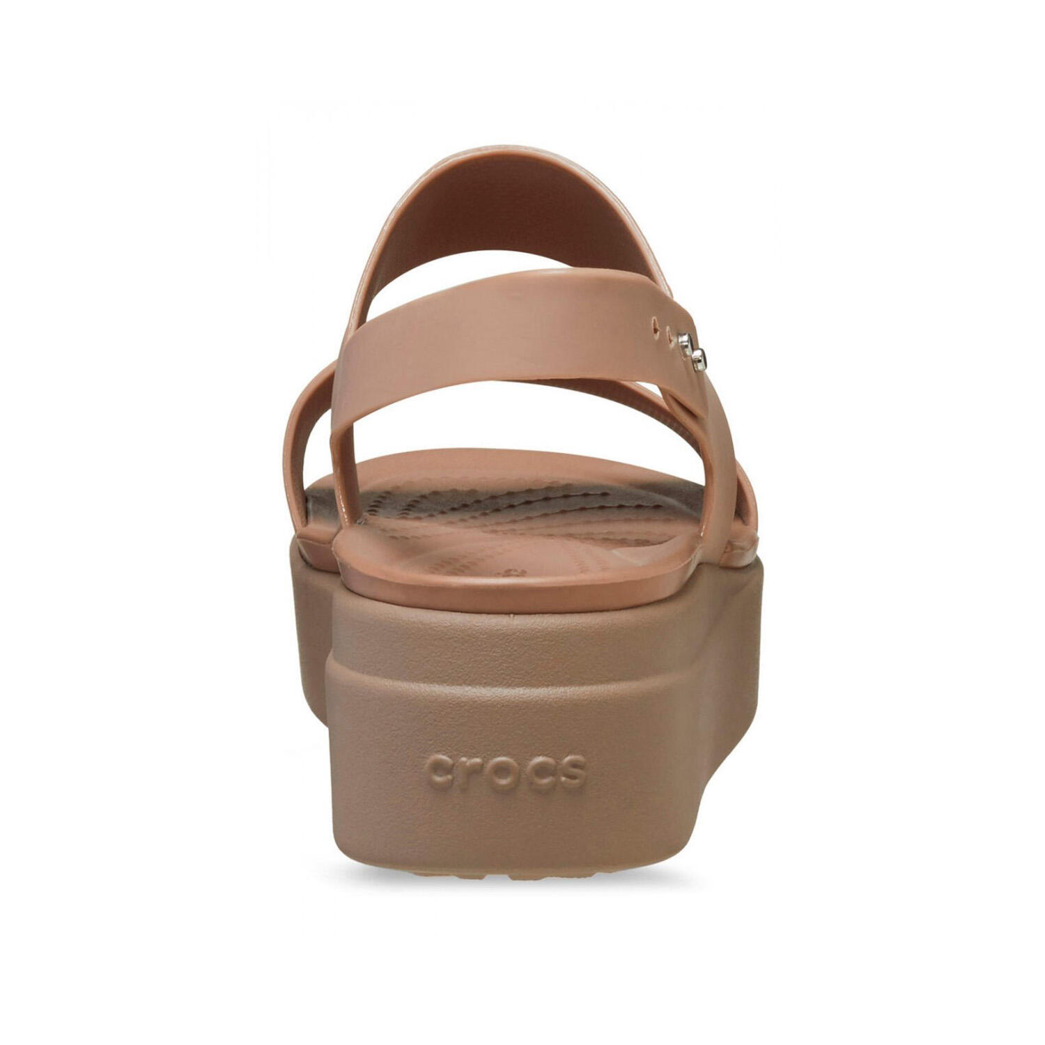 Crocs - Coin compensé look Brooklyn marron 206453-ZEL 3/5