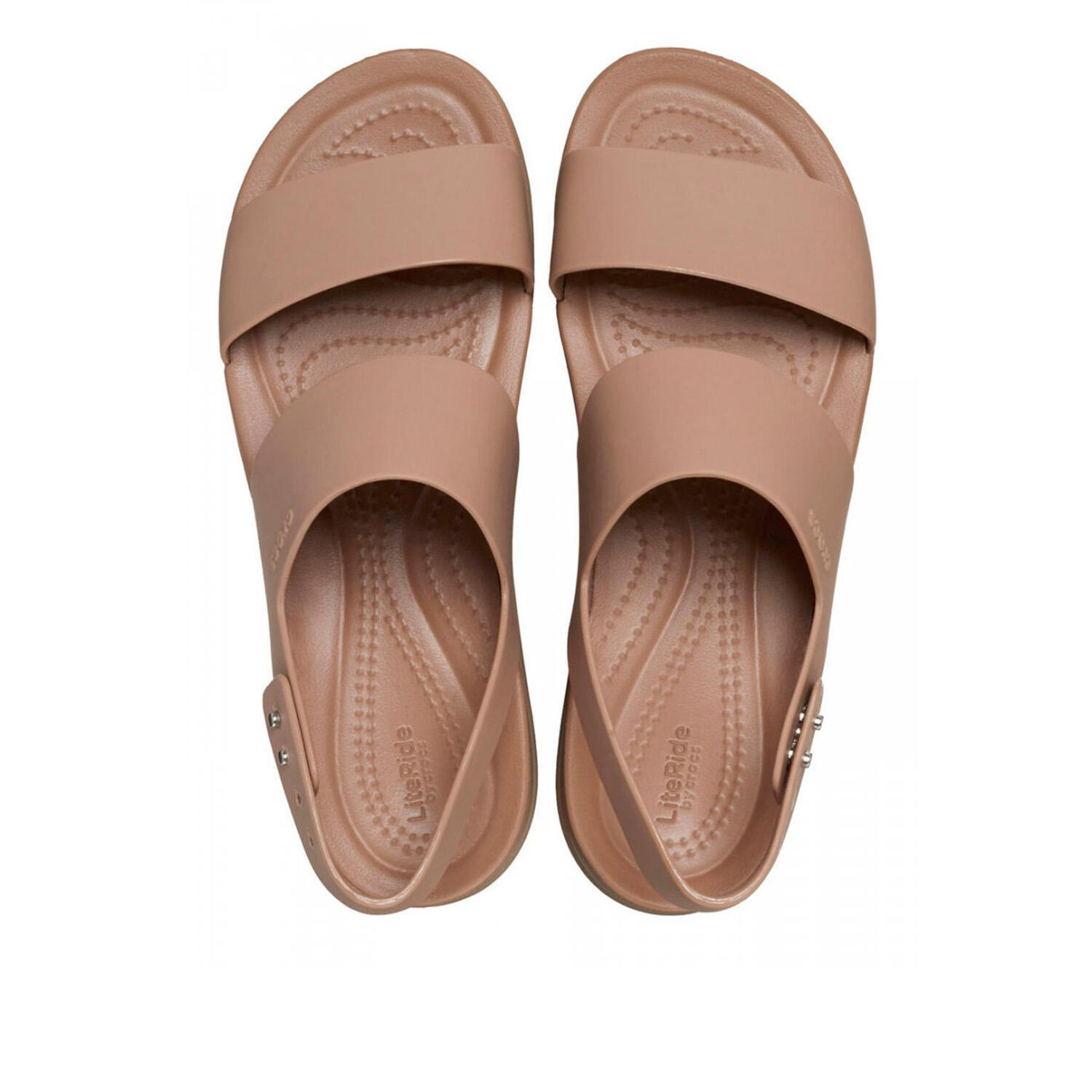 Crocs - Coin compensé look Brooklyn marron 206453-ZEL 2/5