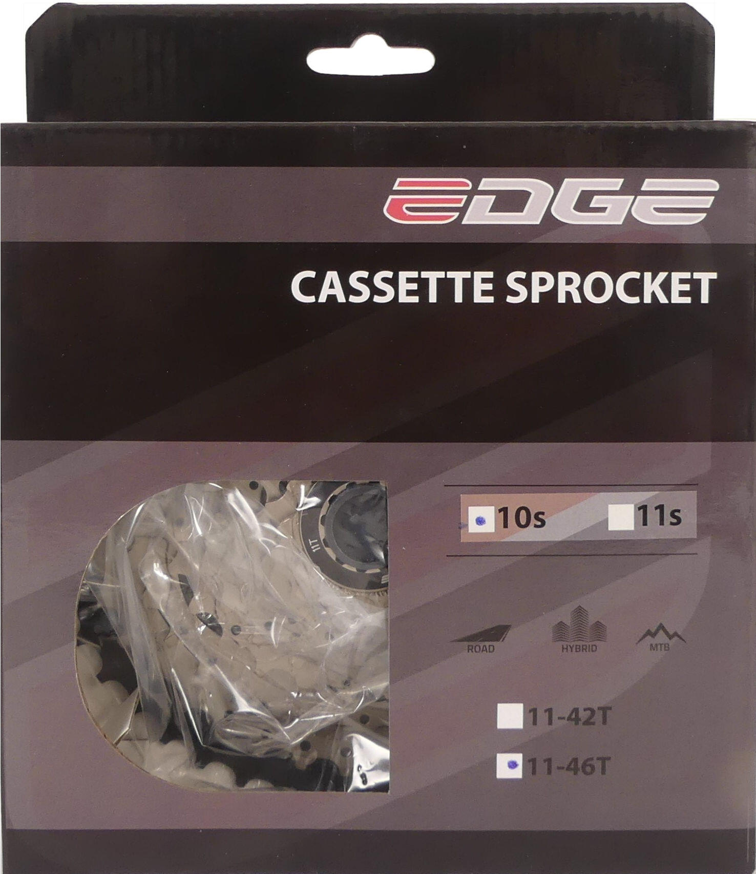 Cassette Edge 10 Vitesses CS-M6010 11-46T - Argent/Noir 2/3