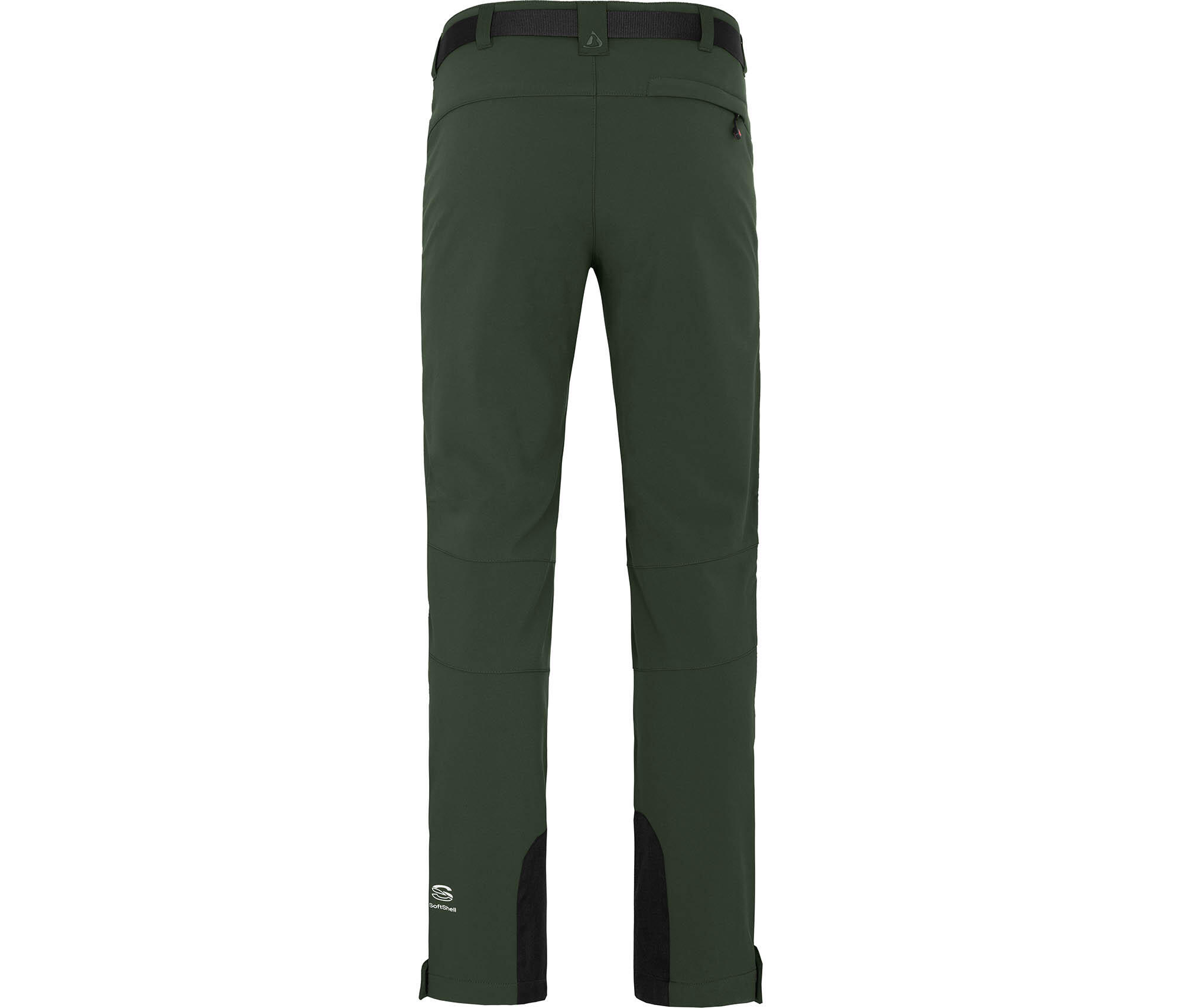 Herren Winter Softshellhose winddicht, mit warmem Innenfleece Grün 2/4