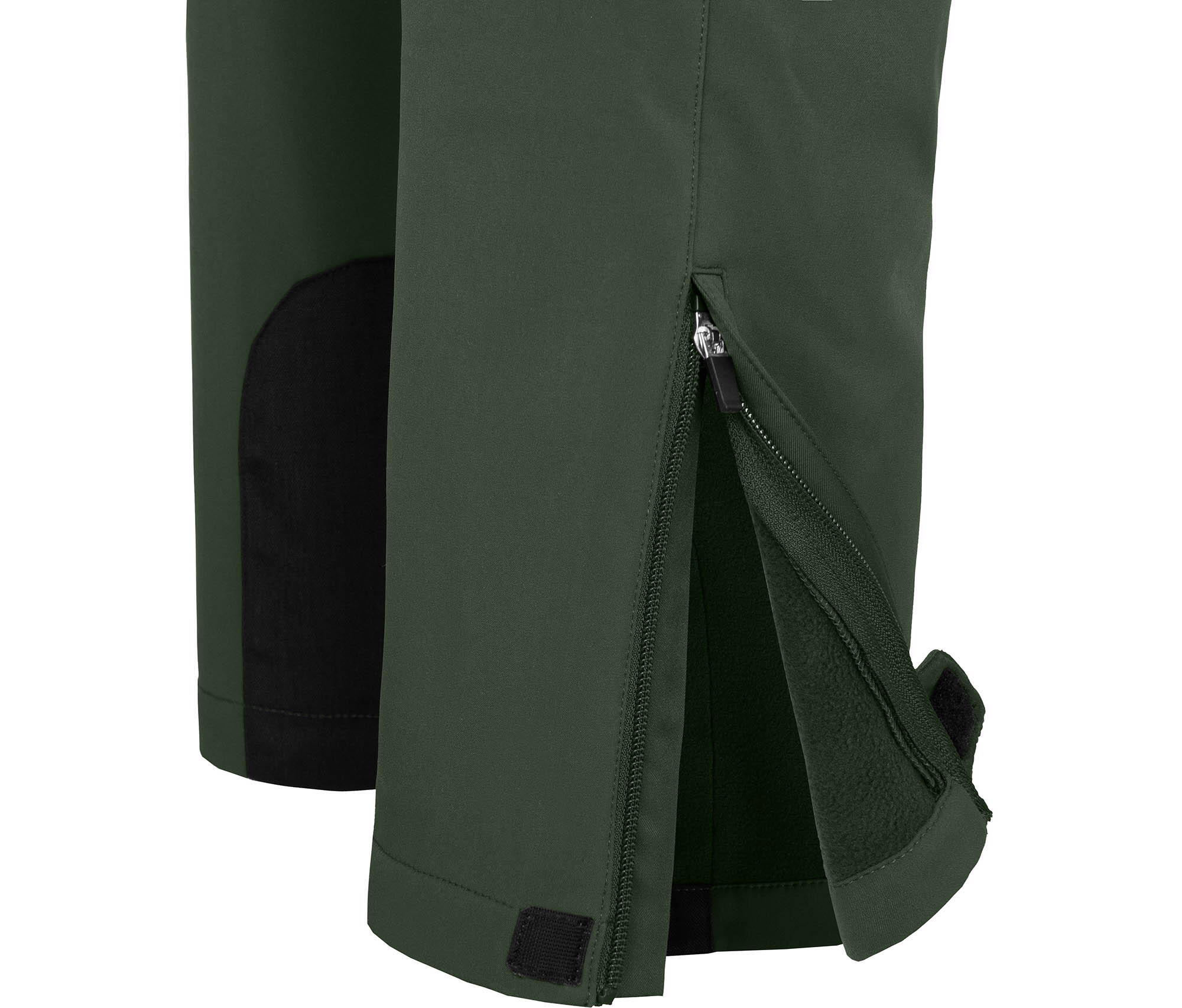 Herren Winter Softshellhose winddicht, mit warmem Innenfleece Grün 4/4