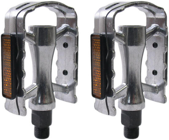 Jeu de pédales SP-610 aluminium - argent (emballage atelier)