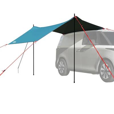 VidaXL Tenda Auto Impermeabile Blu in Poliestere.