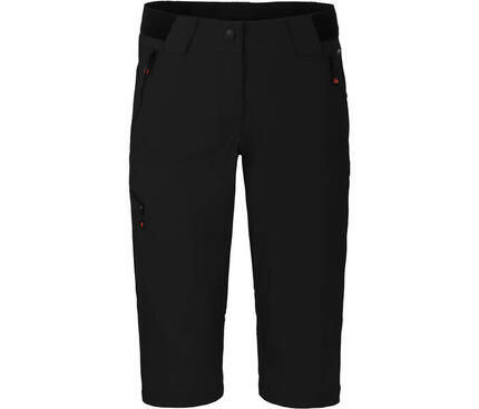 Damen 3/4 Wanderhose leicht, strapazierfähig Schwarz