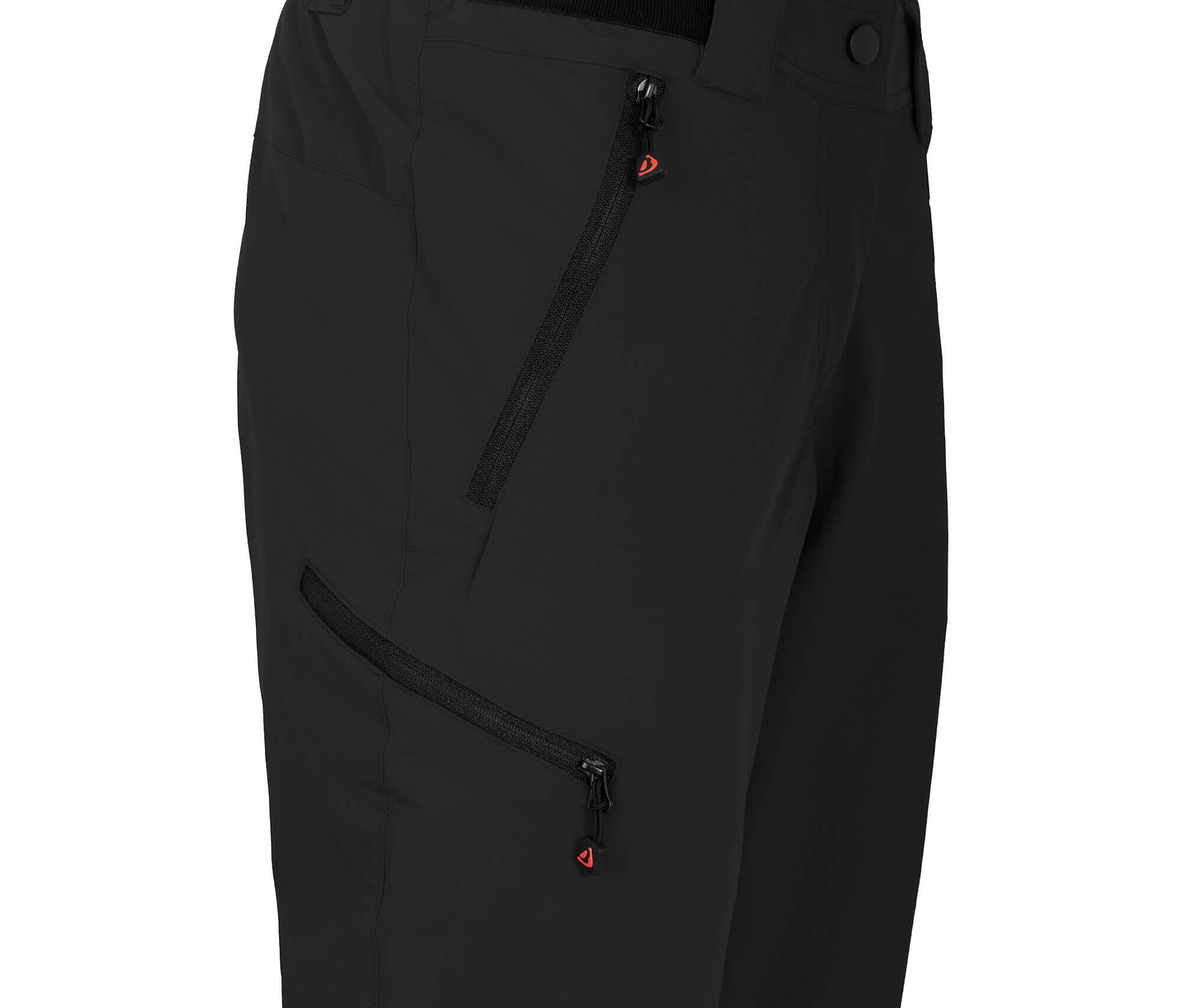 Damen 3/4 Wanderhose leicht, strapazierfähig Schwarz 3/5