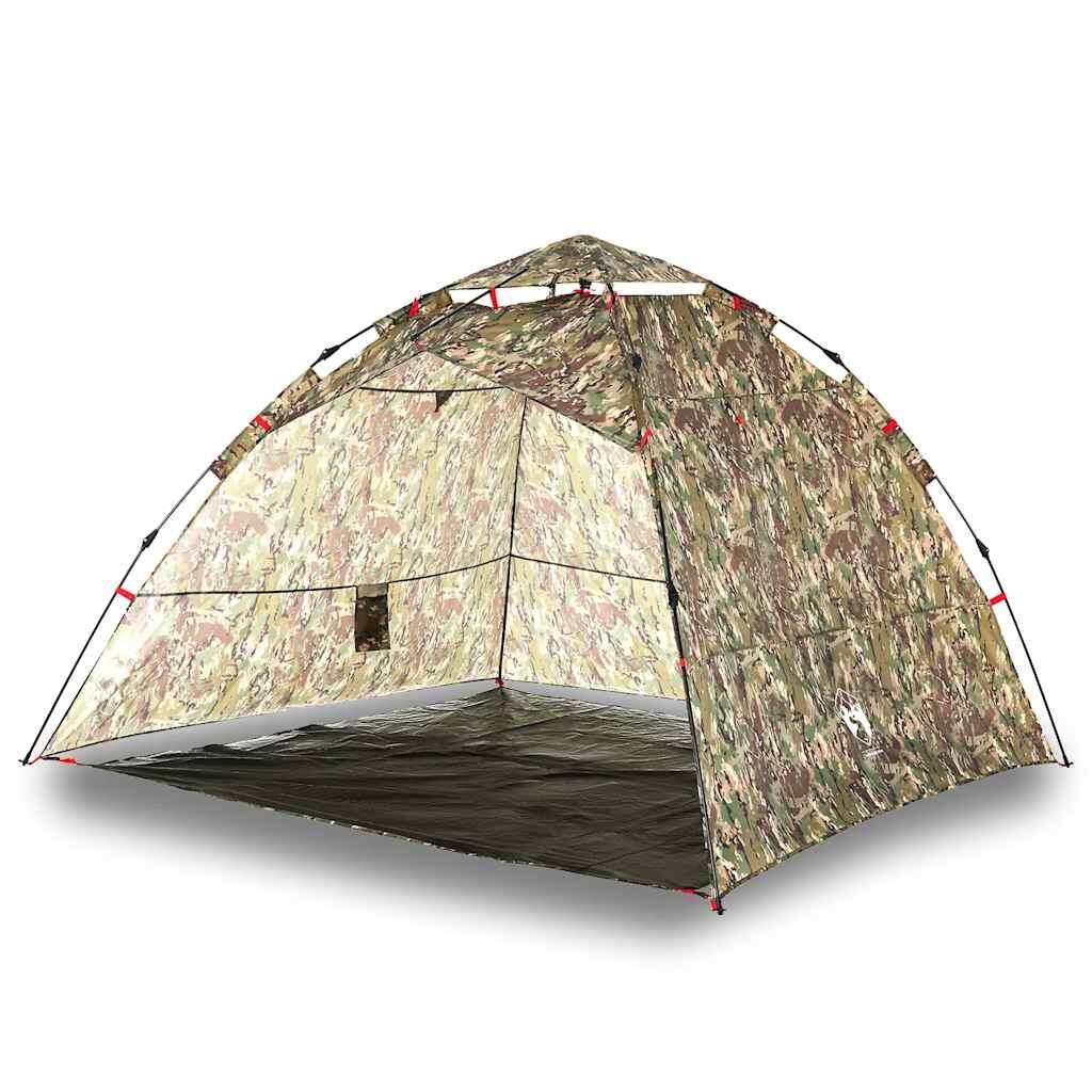 Tente Camouflage VidaXL 4 Personnes avec Système de Libération Rapide 2/7