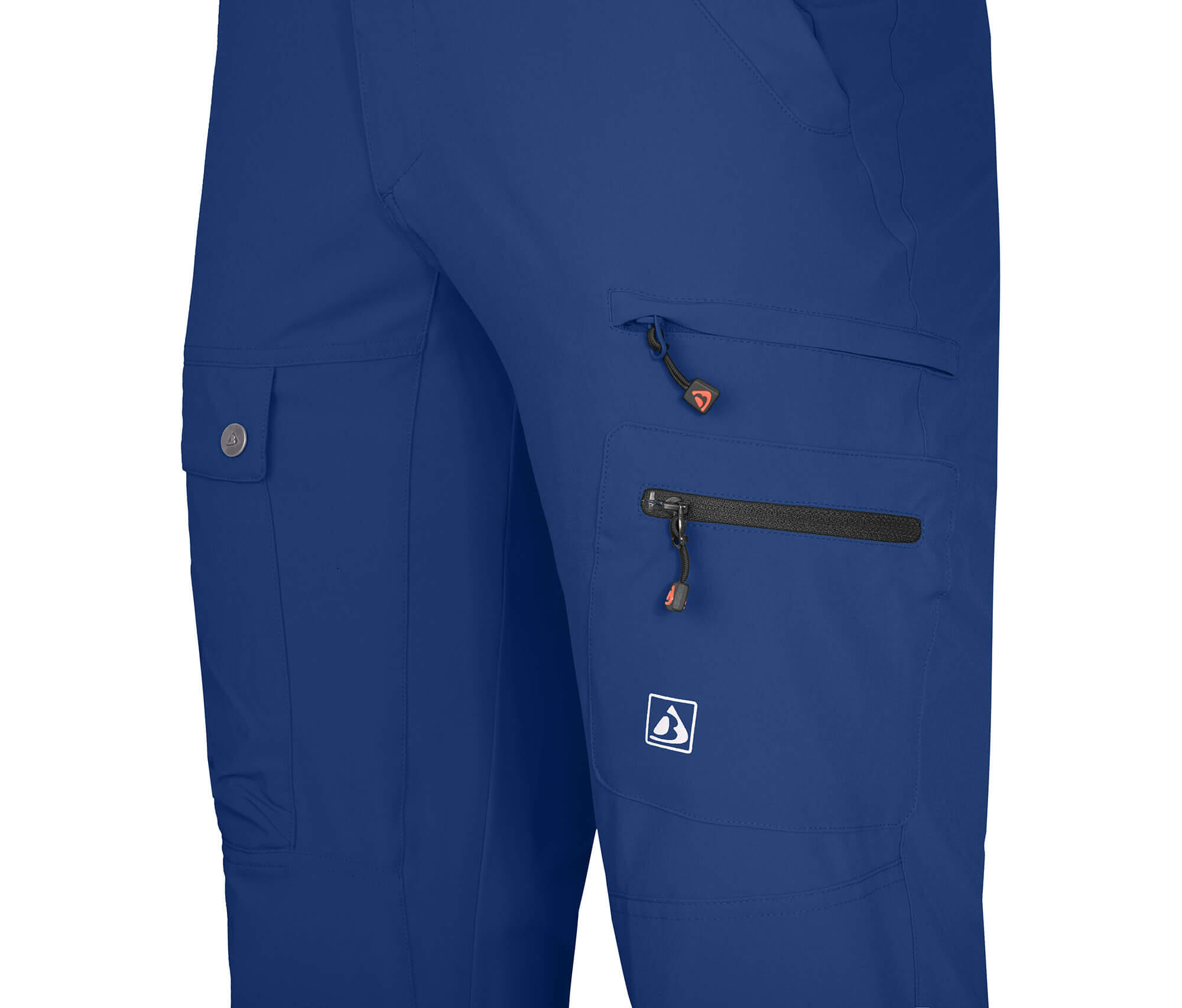 Herren Wanderhose recycelt, elastisch, 7 Taschen Blau 5/6