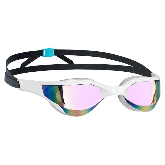 MAD WAVE Razor Rainbow Mirror White/Black Swimming Goggles