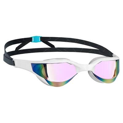 Mad wave razor regenboogspiegel zwembril wit/zwart
