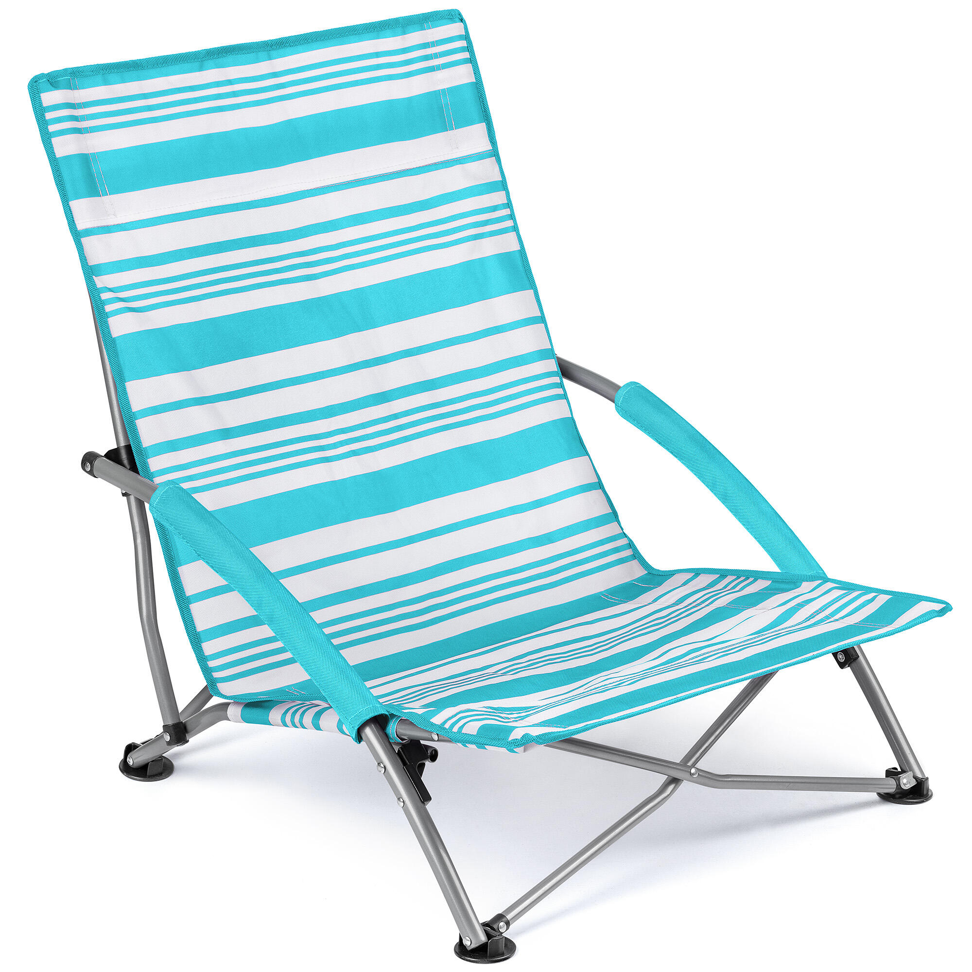 TRAIL OUTDOOR LEISURE Low Beach Chair Folding Outdoor Camping Garden Festival Lightweight Lounger Seat