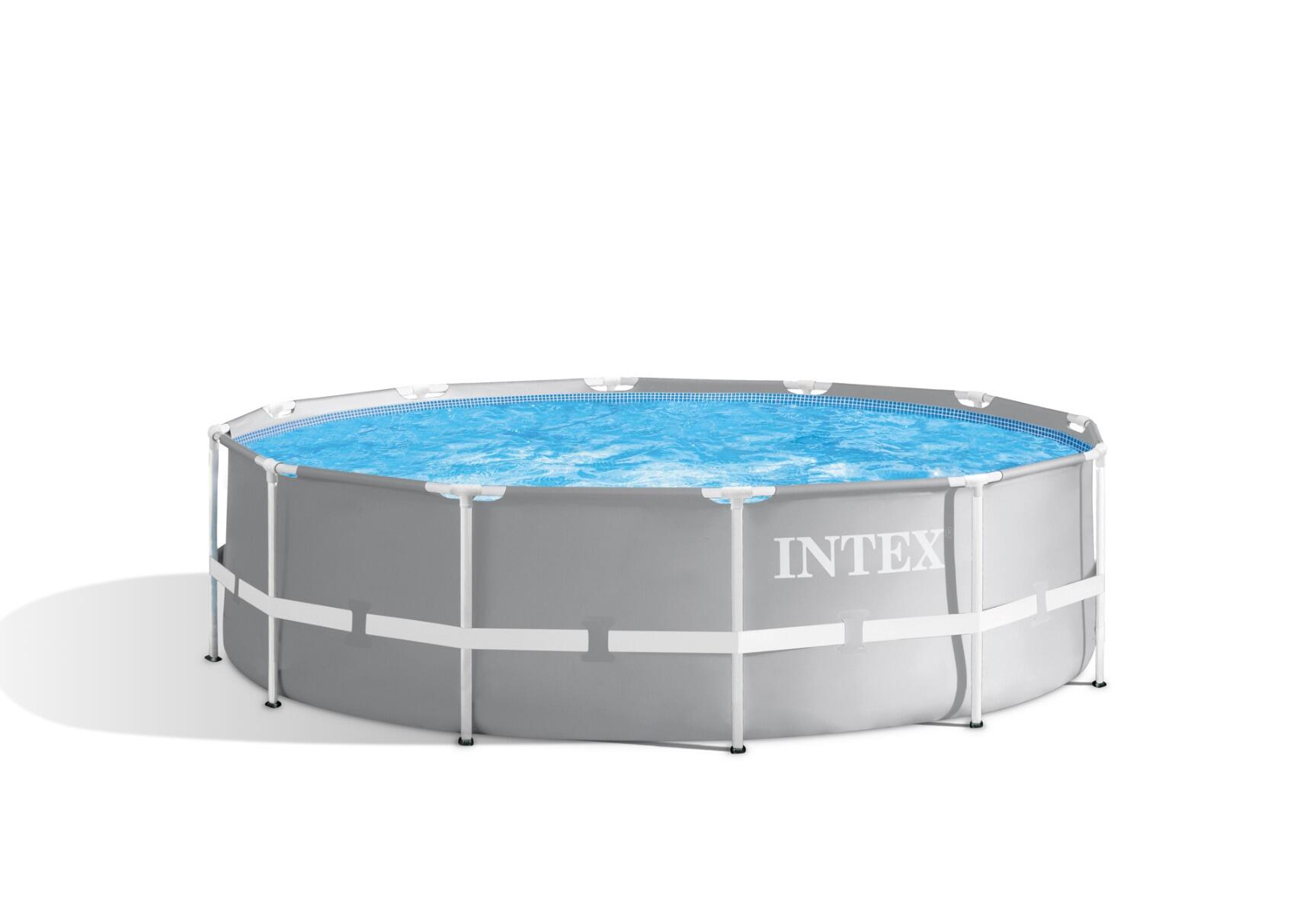 Ø 366 x 99 cm Intex Prism Frame zwembad set rond 1/7