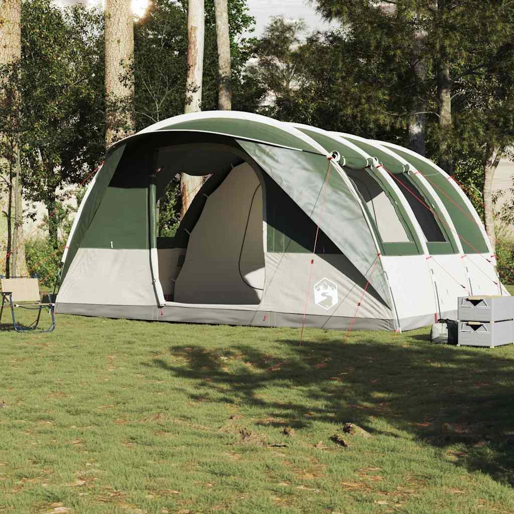 Tenda Tunnel VidaXL 5 persone impermeabile verde 3/7