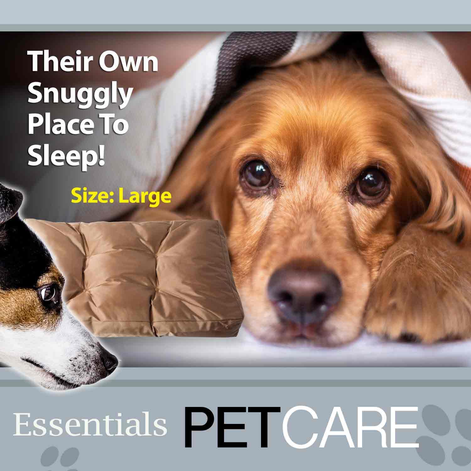 Crufts- Oxford Pet Mattress - Pet Bed - Large (Brown) 91x68x10cm. 5/7