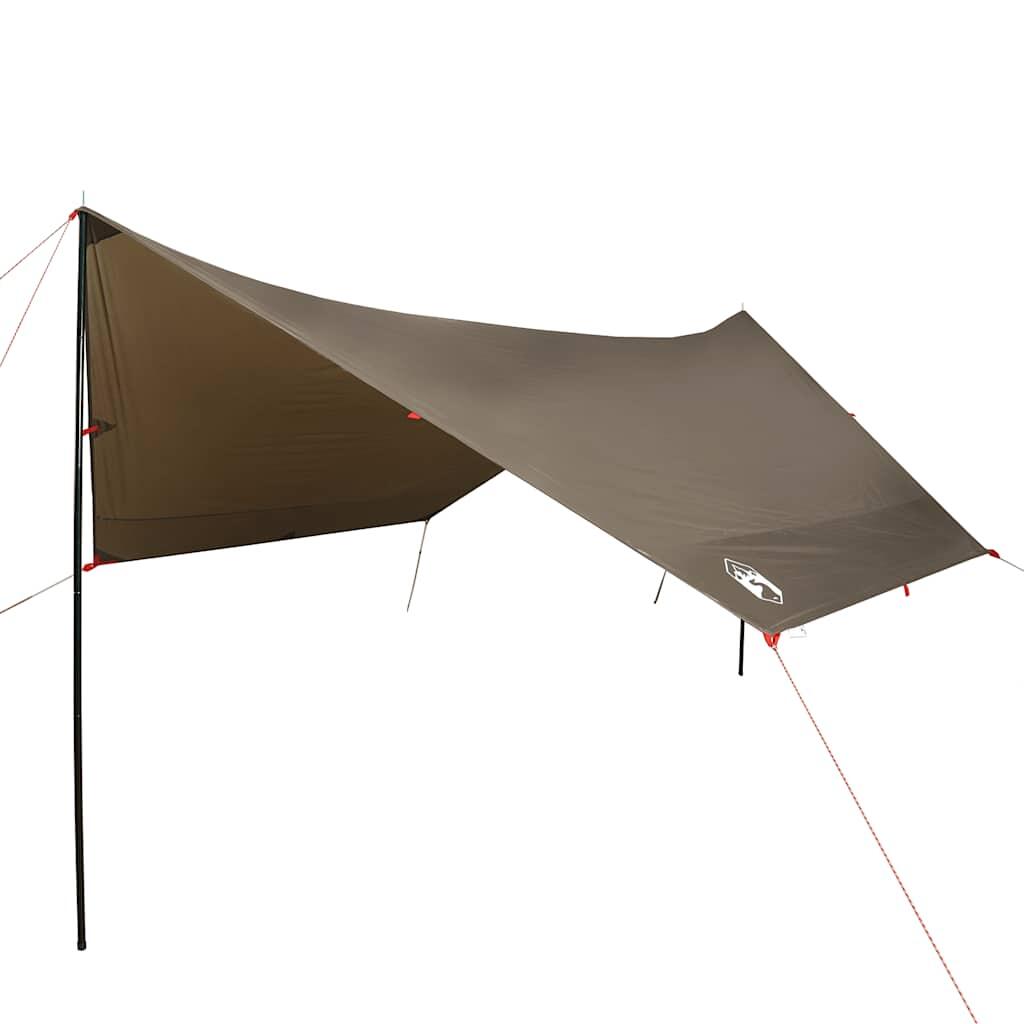 Telo da campeggio VidaXL impermeabile 438x376x212 cm marrone 2/7