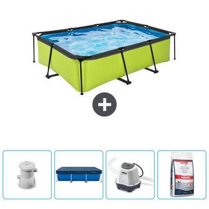 Piscine Rectangulaire - 220x150x65 cm + Accessoires CB53