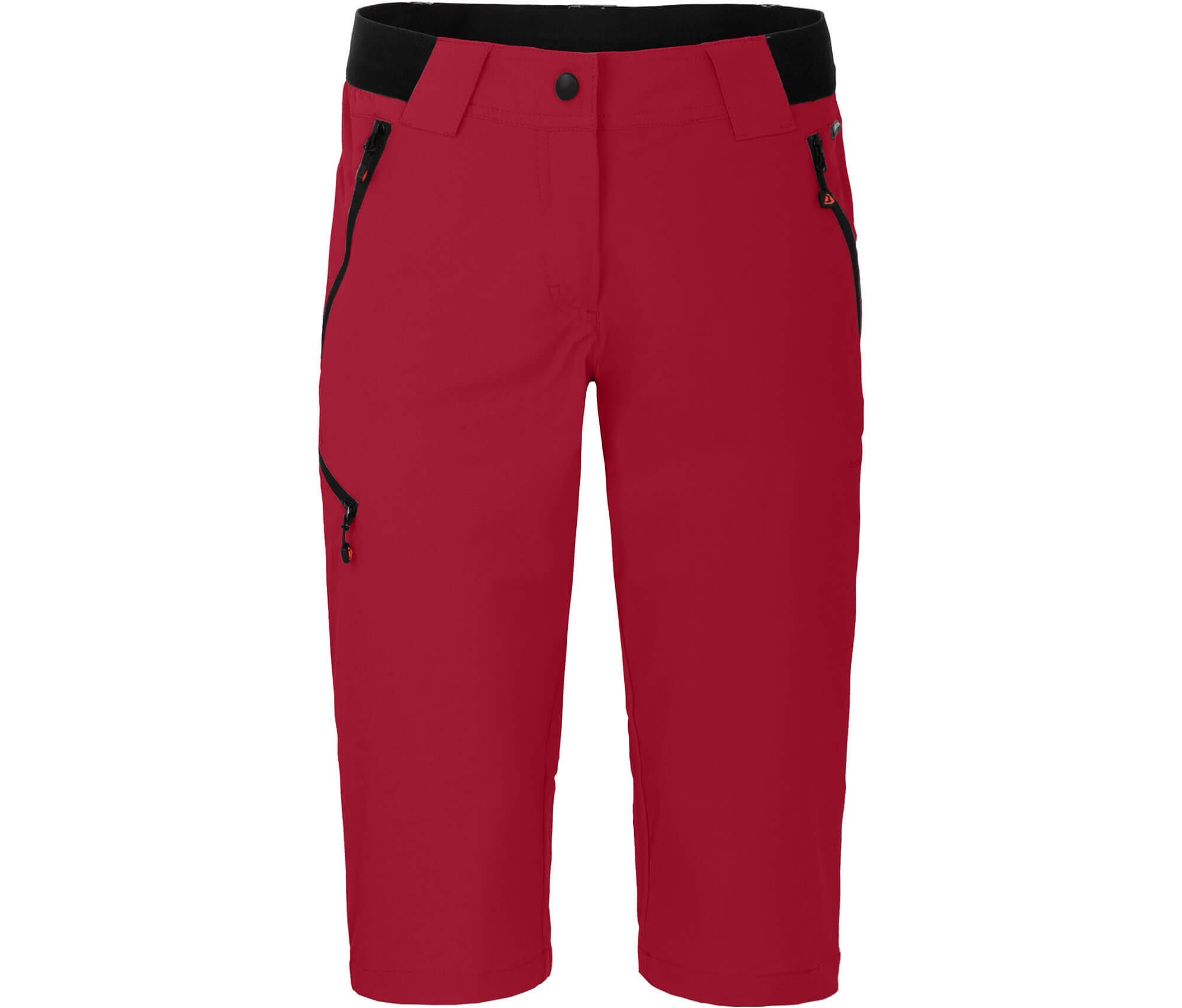 BERGSON 3/4 Wanderhose leicht, strapazierfähig Rot
