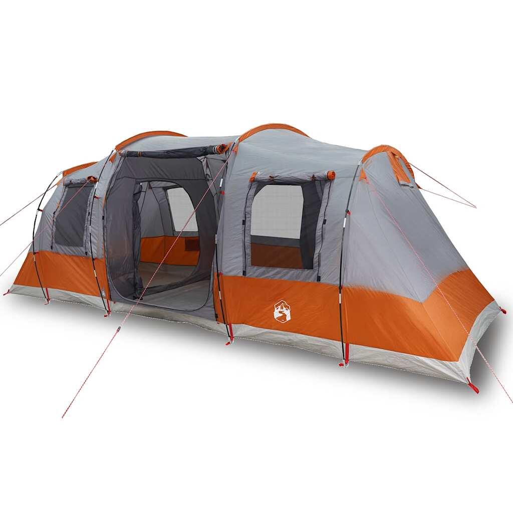 Tienda de Túnel Vidaxl Impermeable para 4 Personas en Gris y Naranja 2/7