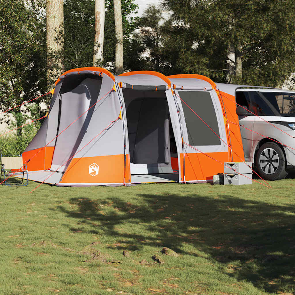 Tenda da Auto Impermeabile VidaXL grigia e arancione 3/4