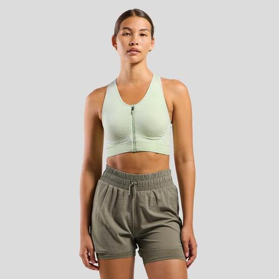 Reggiseno sportivo Seamless con zip a sostegno elevato ODLO