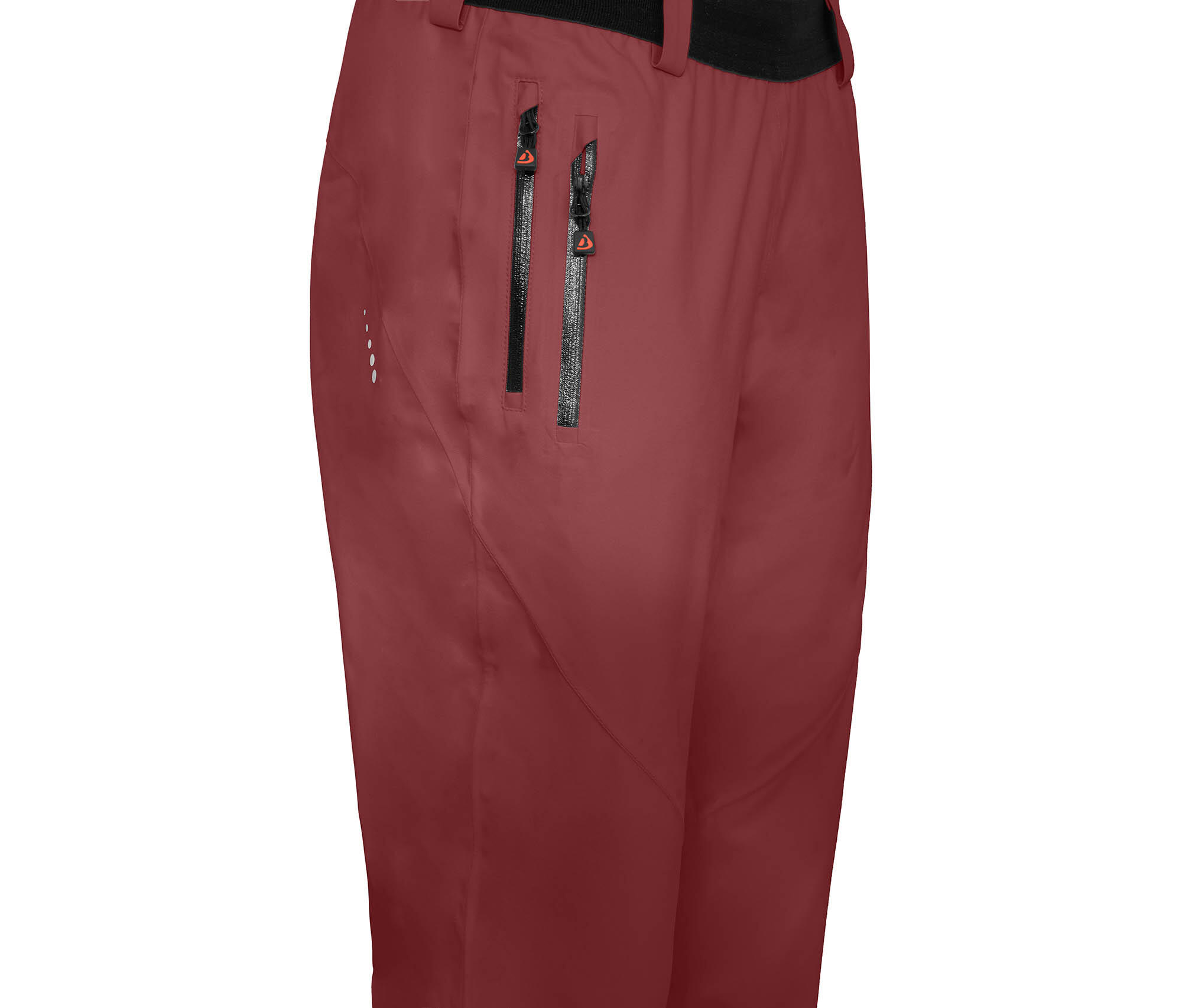 (Über-) Regenhose recycelt, leicht wattiert, 20000 mm Wassersäule Braun 3/4