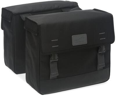 Dubbele fietstas origin 39 liter 35 x 33 x 15 cm - zwart