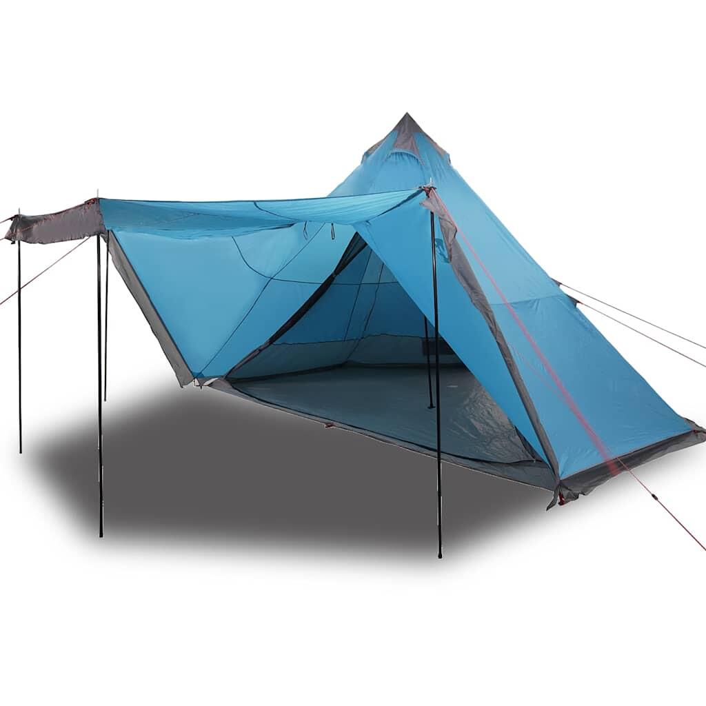 VidaXL Tenda Tipi 6 Posti impermeabile blu 2/4