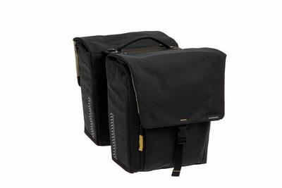 Nieuwe looxs tulum mik dubbel fietstas zwart 32l