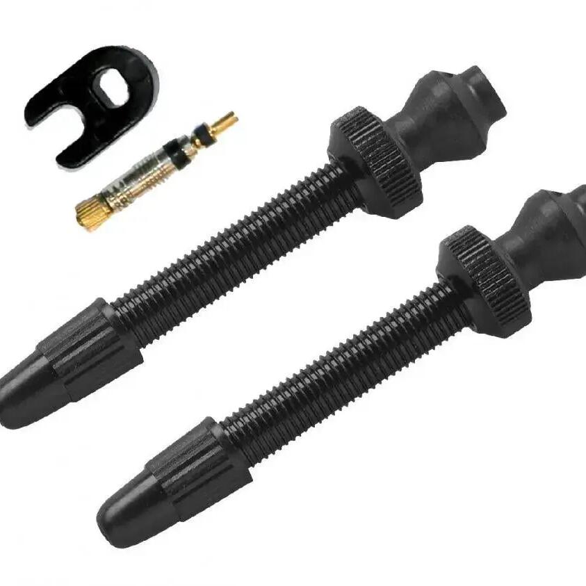 Barbieri Tubeless Presta Valve SV 45mm Aluminium Black 2-Pack