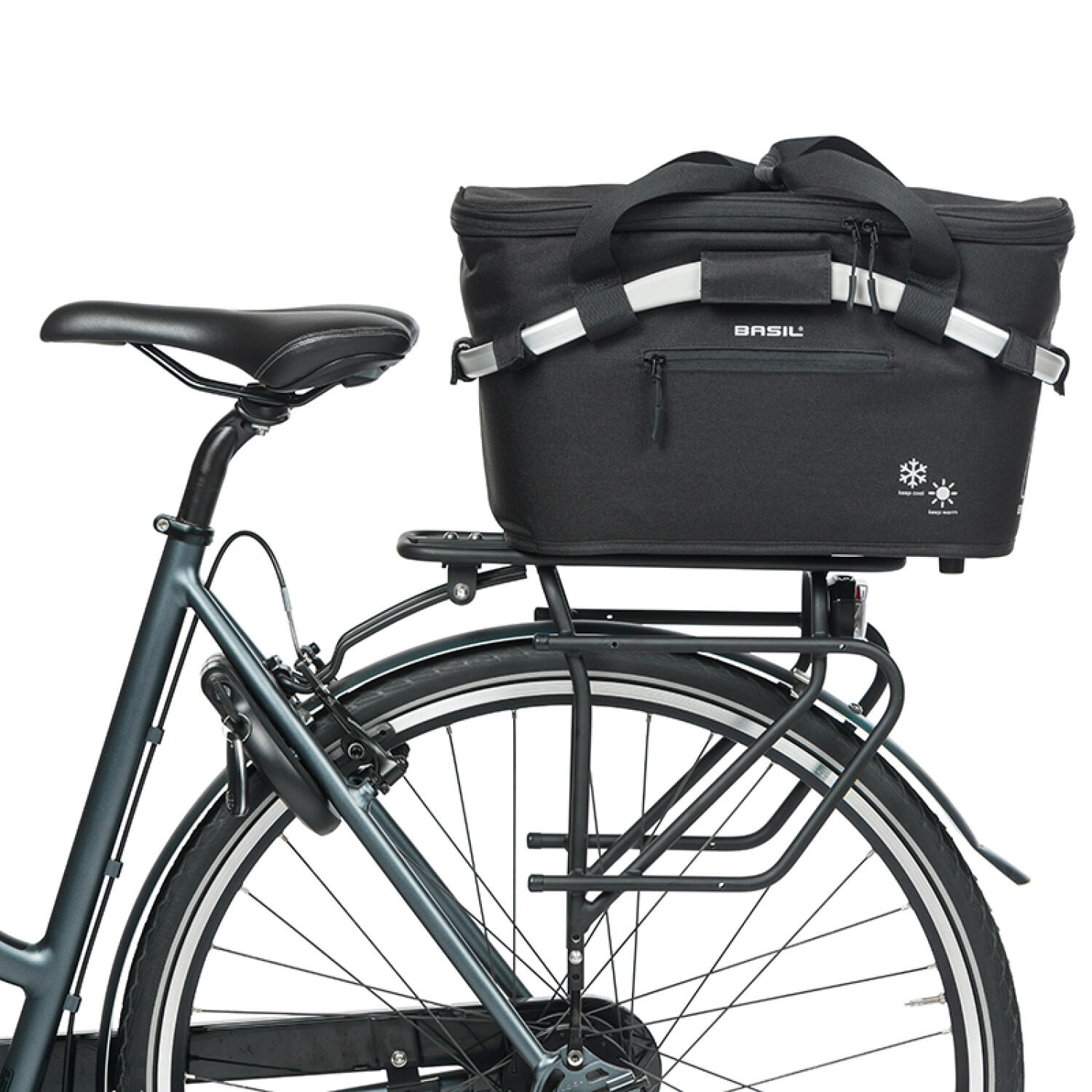 Classic CA ISO Fahrrad HR-Korb MIK, 18L, schwarz 3/6