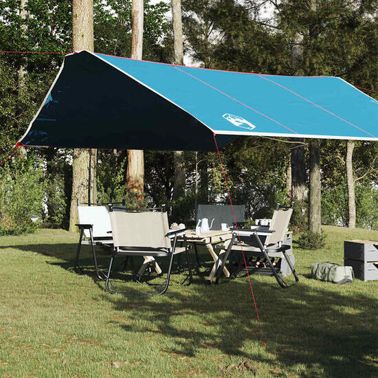 Vidaxl Auvent de Camping Étanche 420x440 cm Bleu