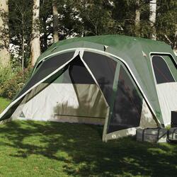Tente Familiale VidaXL avec Auvent - 6 Personnes Imperméable Vert