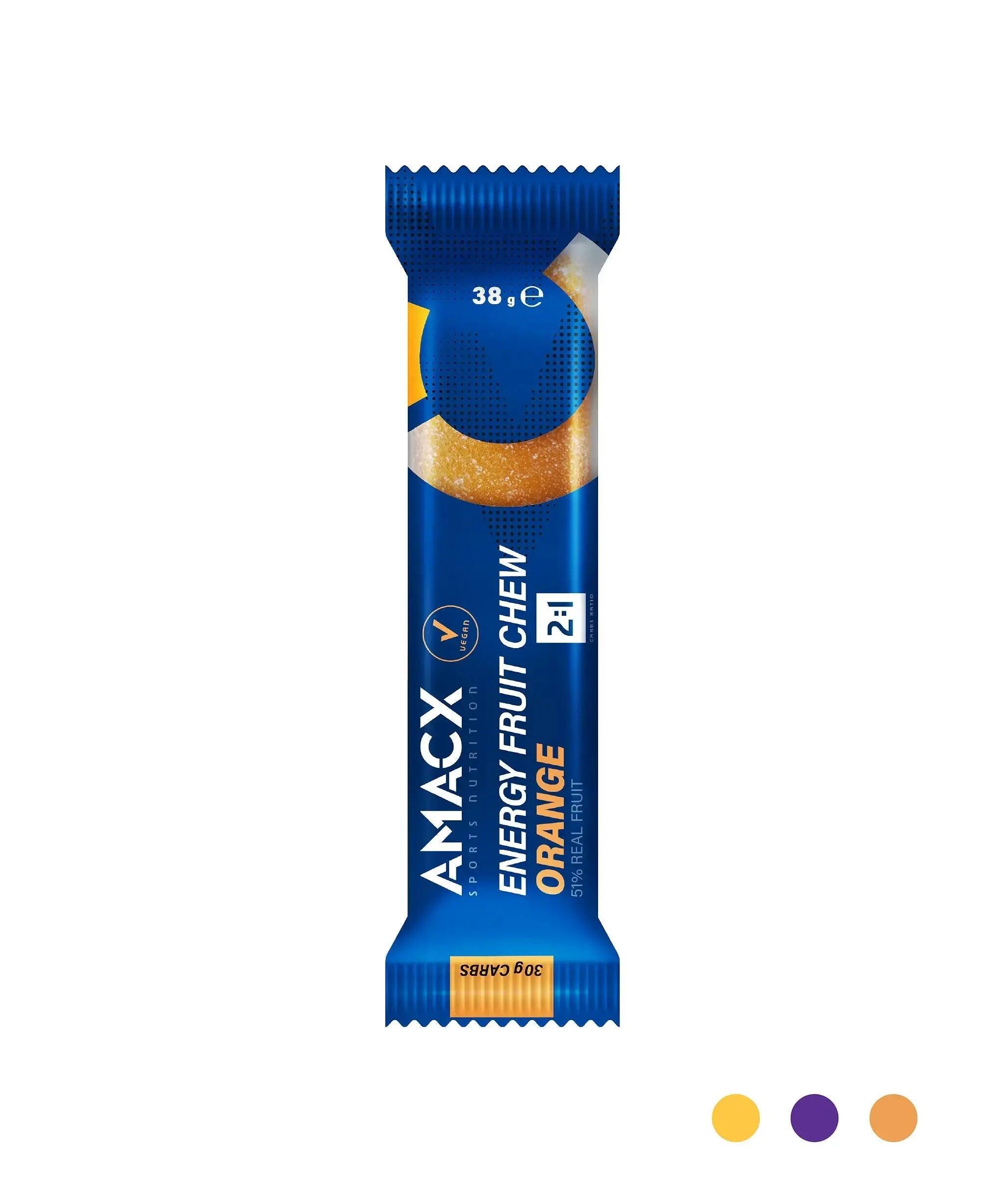 AMACX Energy Fruit Chew Arancia | 12 pack