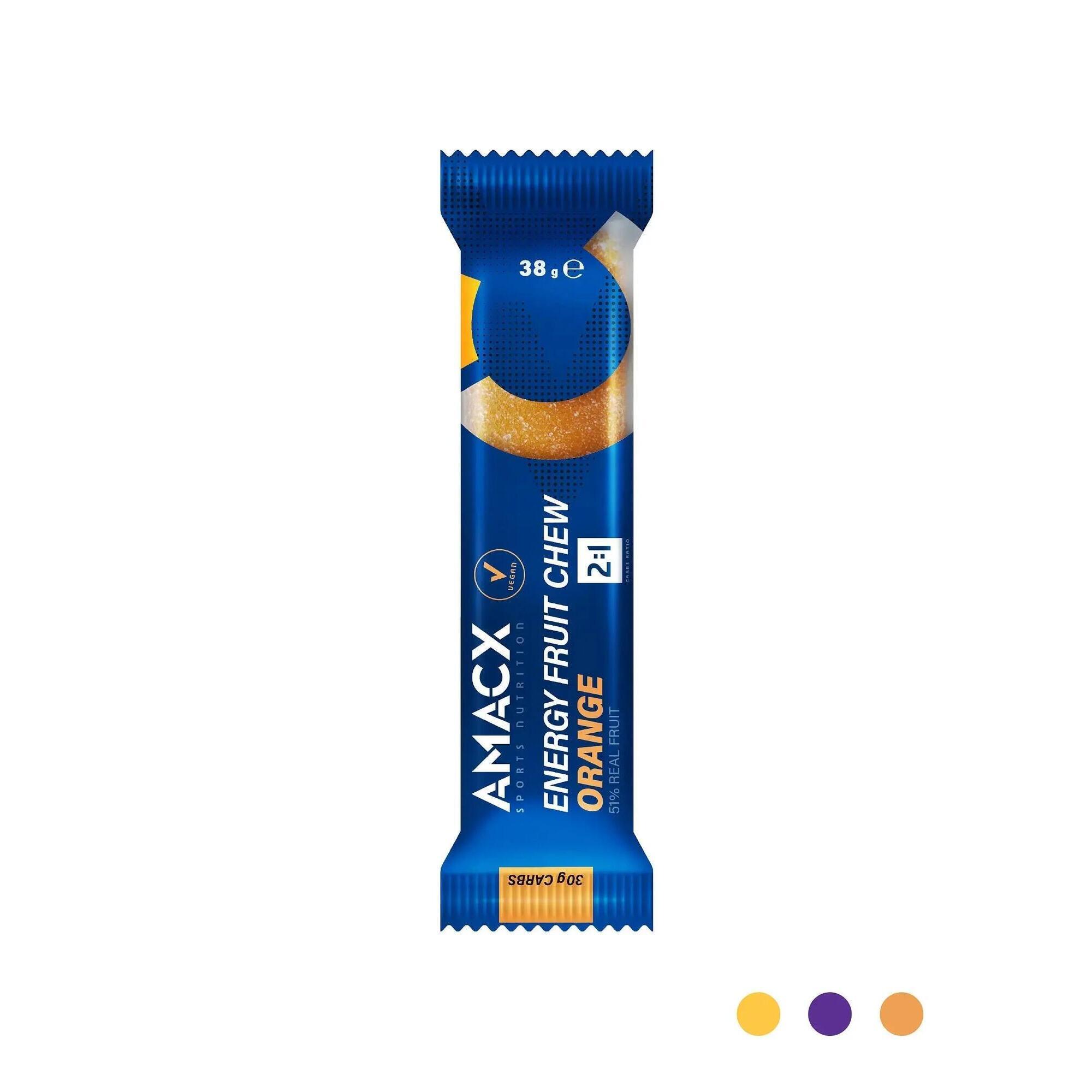 Amacx - Energy Fruit Chew Orange | 12 Pack - Gomme Énergétique - 470 G - Decathlon