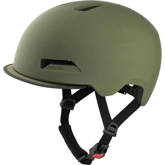 Olympische Sportbekleidung Alpina Urban Helm Brooklyn 52-57 Matt Olive