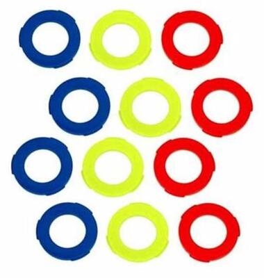 Magura Bremssattel Abdeckungs-Kit in Blau, Rot und Gelb – 12 Stück