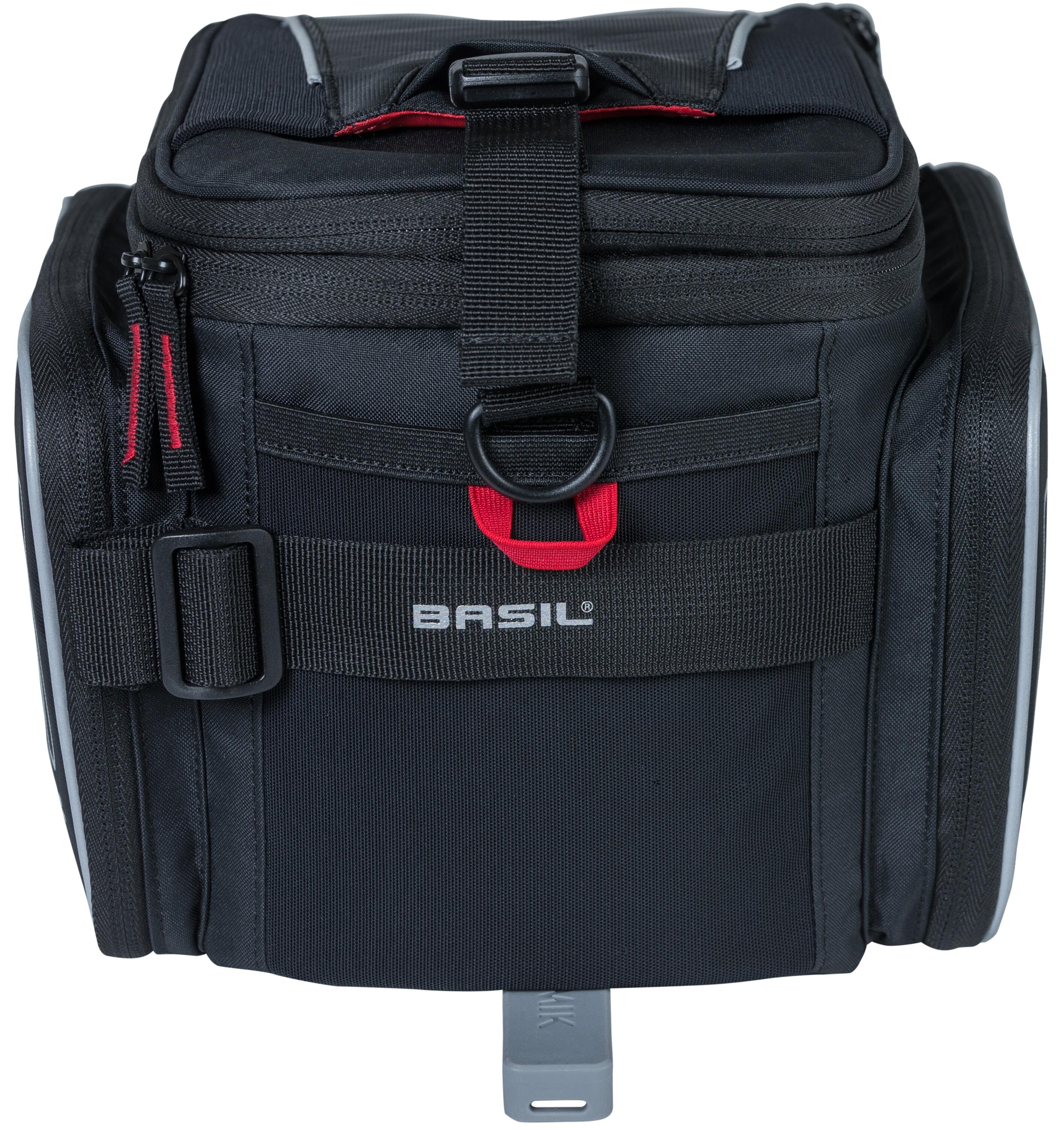 Basil Gepäckträgertasche Sport Design Schwarz, 36x26x43cm, 7-15 ltr, MIK 4/7