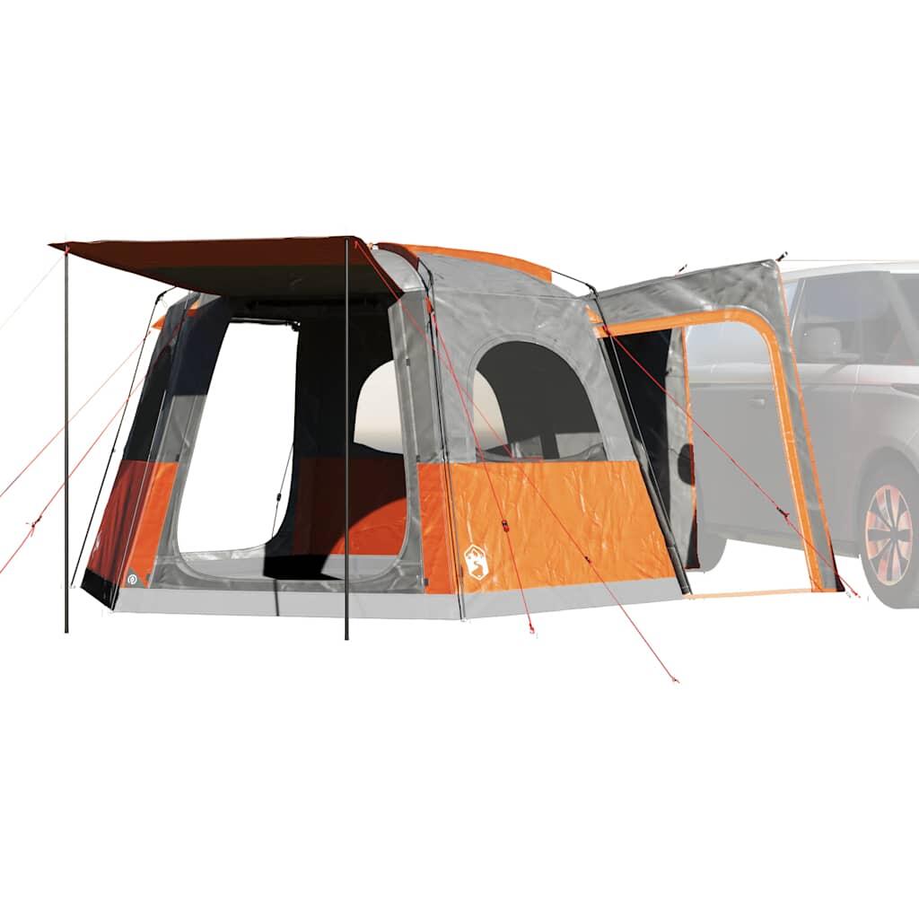 Vidaxl 4-Person Waterproof Car Tent in Gray and Orange
