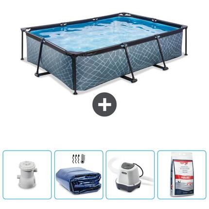 Piscine Rectangulaire - 300x200x65 cm + Accessoires CB54