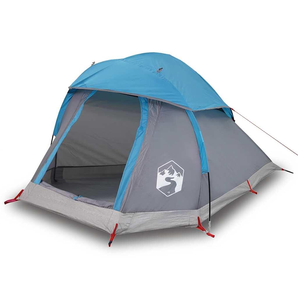 Vidaxl Tienda Domo 1 Persona Impermeable Azul 2/7