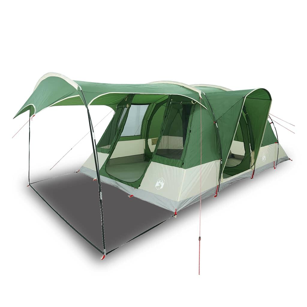 Tenda tunnel impermeabile VidaXL 5 posti con veranda e porta elettrica 2/7