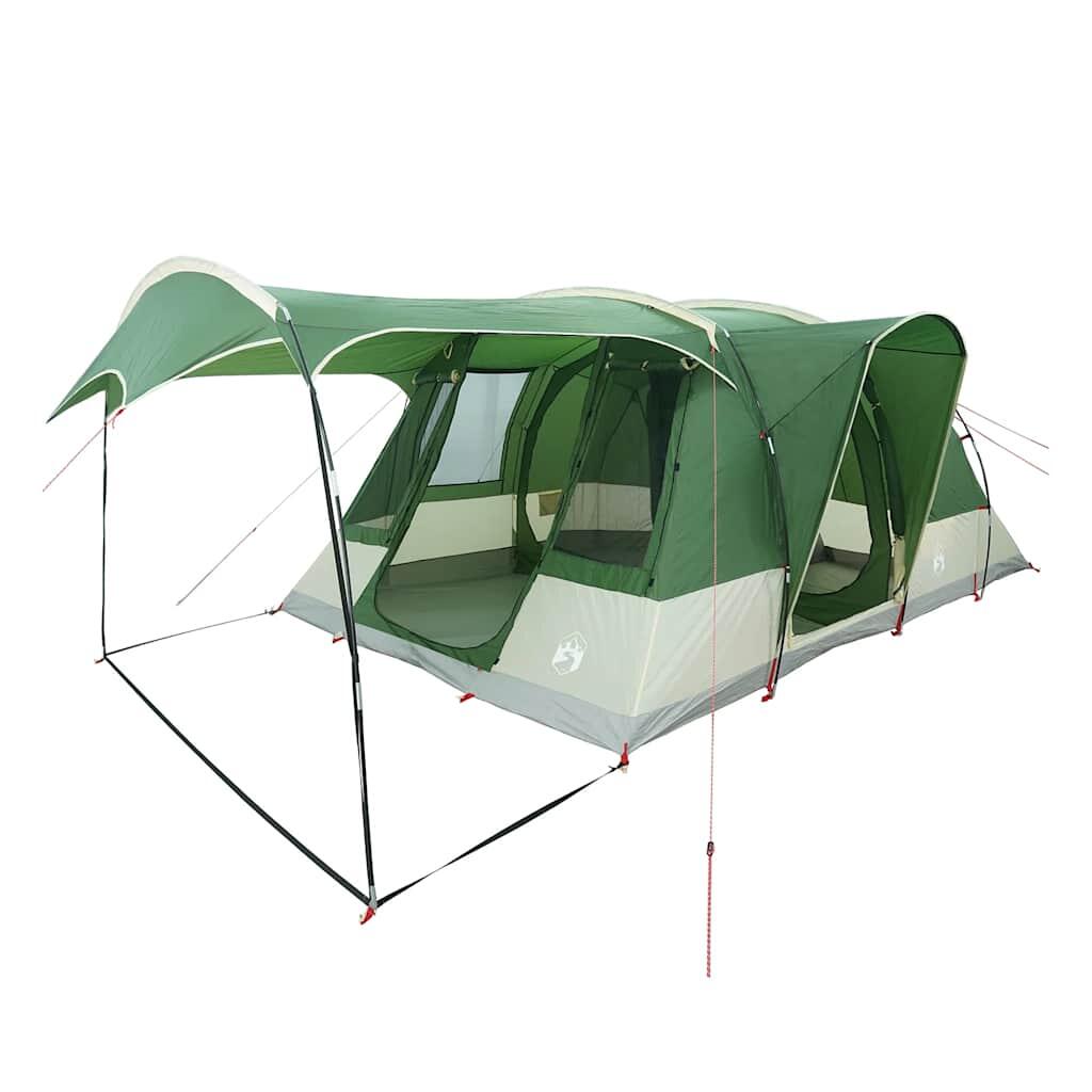 Tenda tunnel impermeabile VidaXL 5 posti con veranda e porta elettrica 3/7