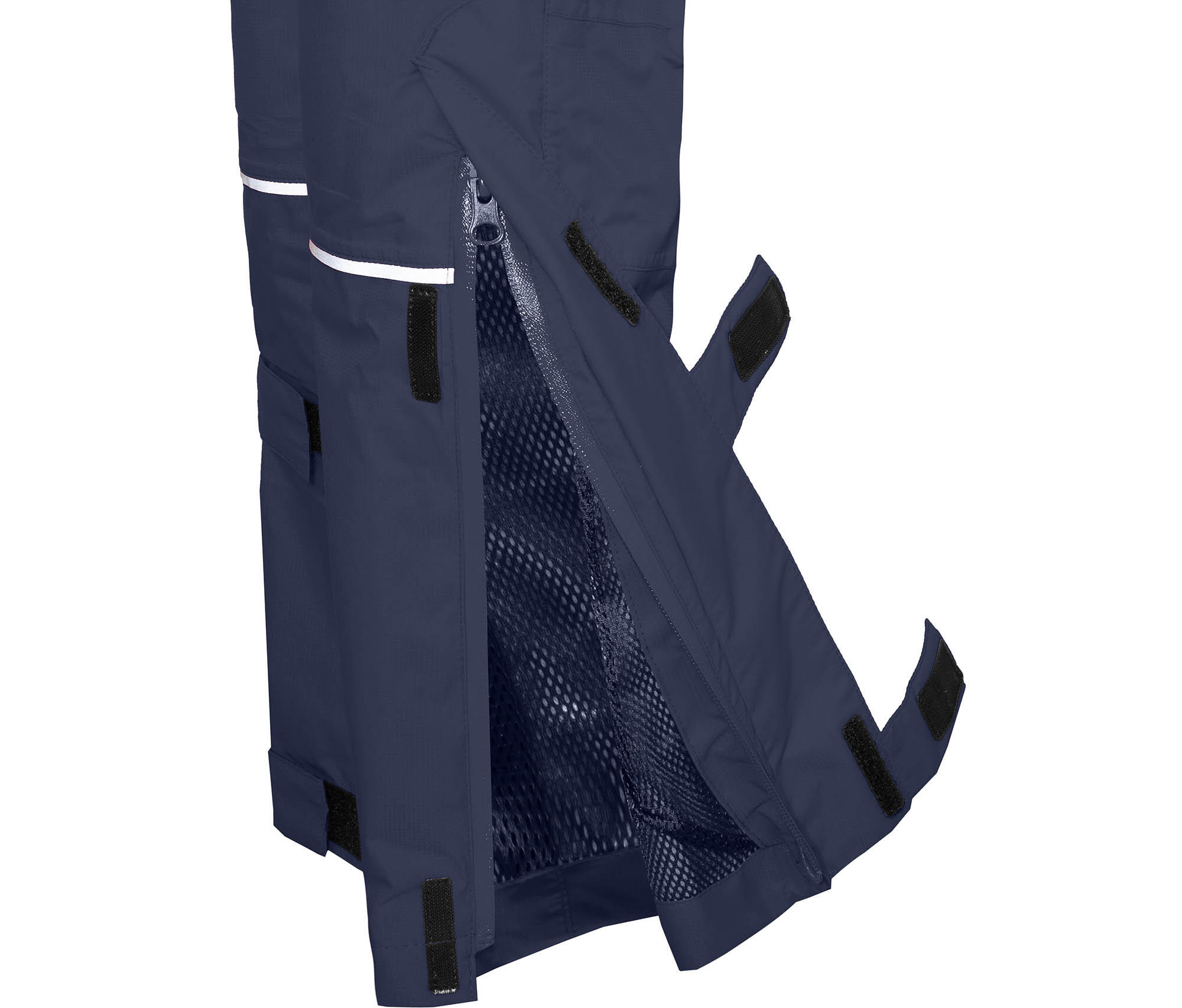 (Über-) Regenhose elastischer Bund, 12000 mm Wassersäule, Netzfutter blau 4/4