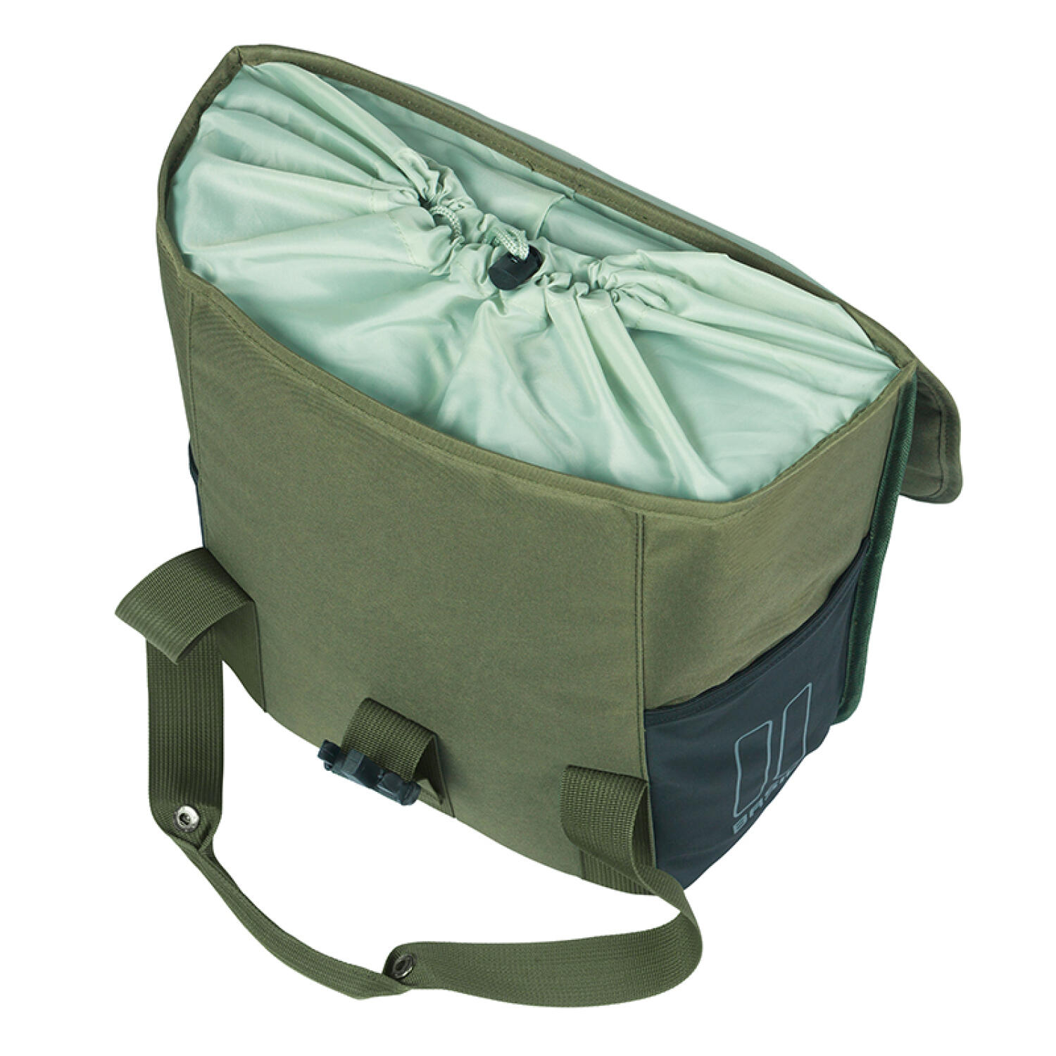 Basil enkele packtas Go 16 liter - Donkergroen 14x28x31 cm (Hook-On System, ... 5/6