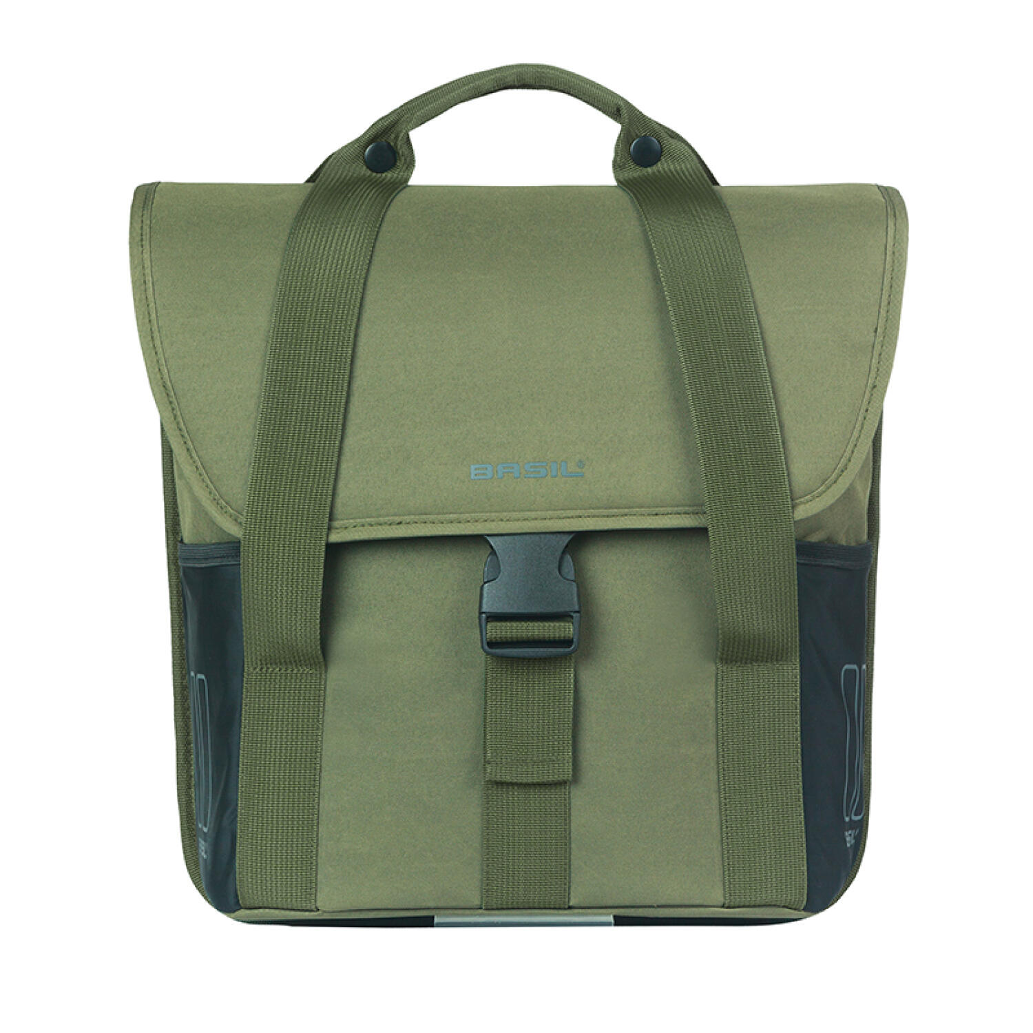 Basil enkele packtas Go 16 liter - Donkergroen 14x28x31 cm (Hook-On System, ... 3/6