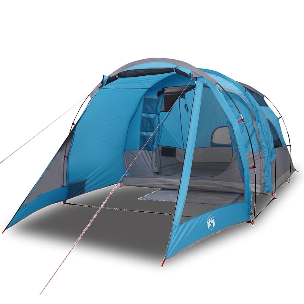Tienda de túnel Vidaxl 4 personas impermeable azul 2/7