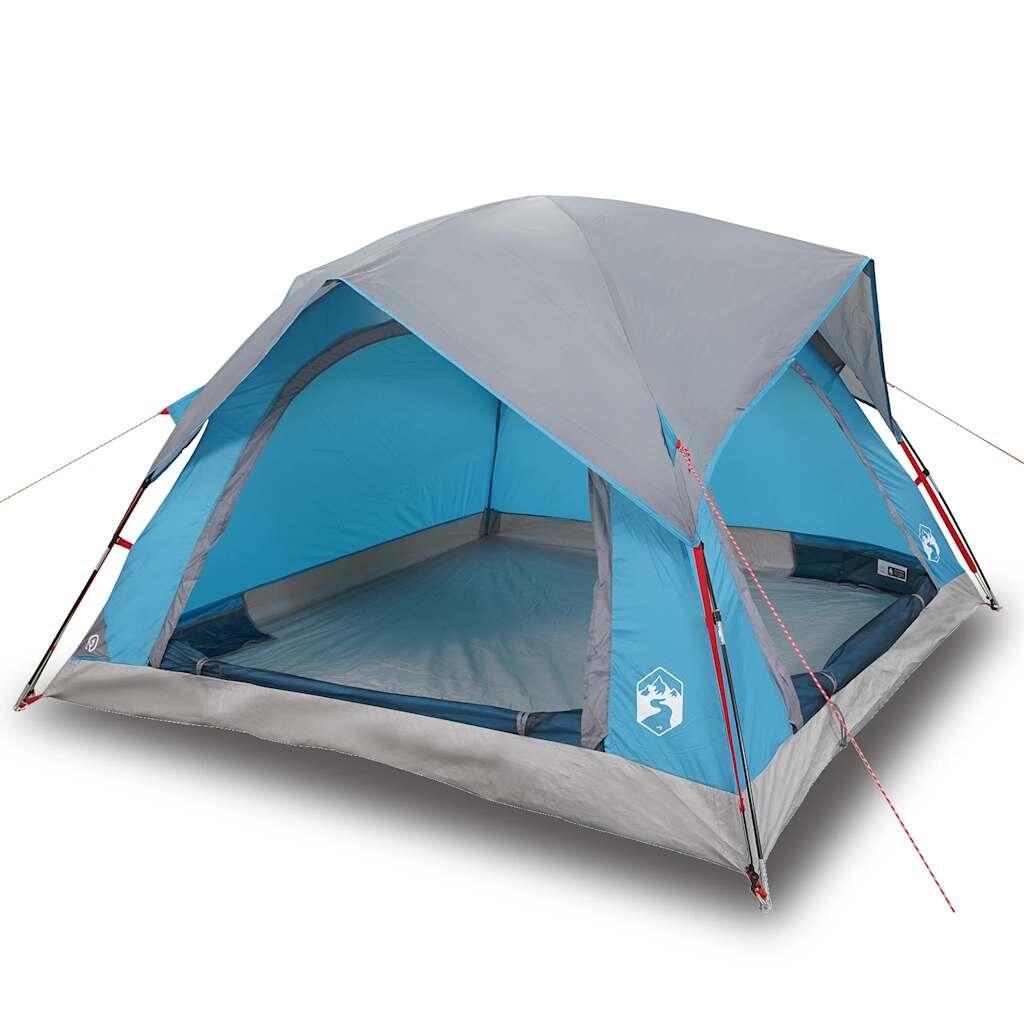 Vidaxl 4-Personen Wasserdichte Zelt in Blau 2/7