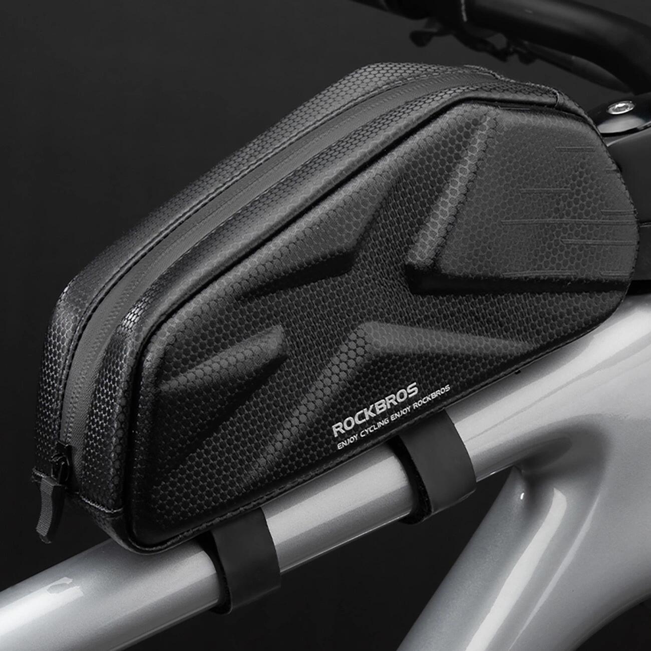 Bolsa Rígida de Bicicleta Rockbros para Cuadro, Tubo Superior, 1.4L - Negro 4/7