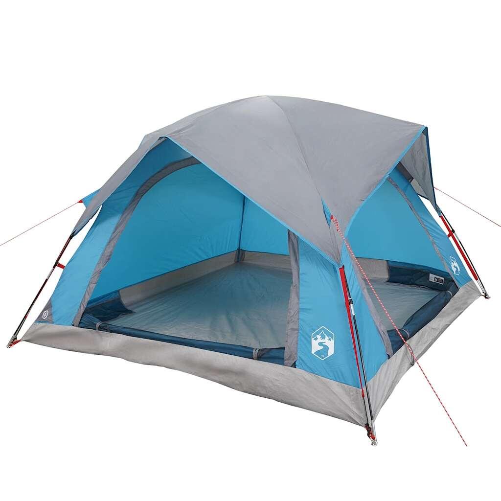 Vidaxl 4-Personen Wasserdichte Zelt in Blau 3/7