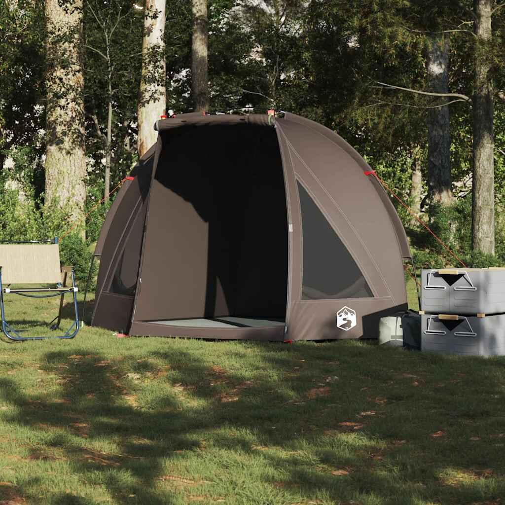 Tenda da pesca impermeabile VidaXL marrone 3/4